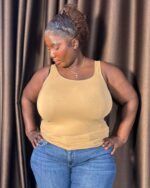 Essentials Soft Smoothing Bodysuit, Ochre