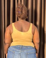 Essentials Soft Smoothing Bodysuit, Ochre - Image 3