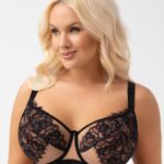 Gorsenia Lexi Full Cup Harness Bra, Black