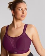 Panache Boundless Non Wired High Impact Sport Bra, Berry Chalk - Image 7
