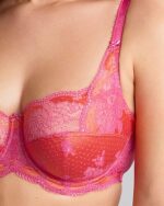 Panache Clara Full Cup Bra, Pink Papaya - Image 2