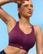 Panache Endurance Wired Non Padded High Impact Sports Bra - Berry/Chalk