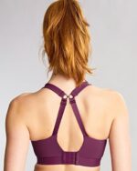 Panache Endurance Wired Non Padded High Impact Sports Bra - Berry/Chalk - Image 4