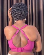 Panache Endurance Wired Non Padded High Impact Sports Bra - Berry/Chalk - Image 3