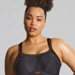 Sculptress by Panache High Impact Non Padded Sports Bra, Black