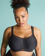 Sculptress by Panache High Impact Non Padded Sports Bra, Black - Image 2