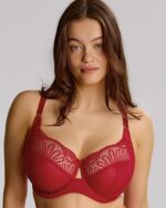 Sculptresse by Panache Entice Full Cup Bra, Red - Image 3