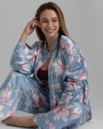 DORINA BELLA SATIN PJ LONG PANTS & SHIRT - Image 7