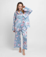 DORINA BELLA SATIN PJ LONG PANTS & SHIRT - Image 6