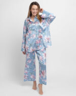 DORINA BELLA SATIN PJ LONG PANTS & SHIRT - Image 5