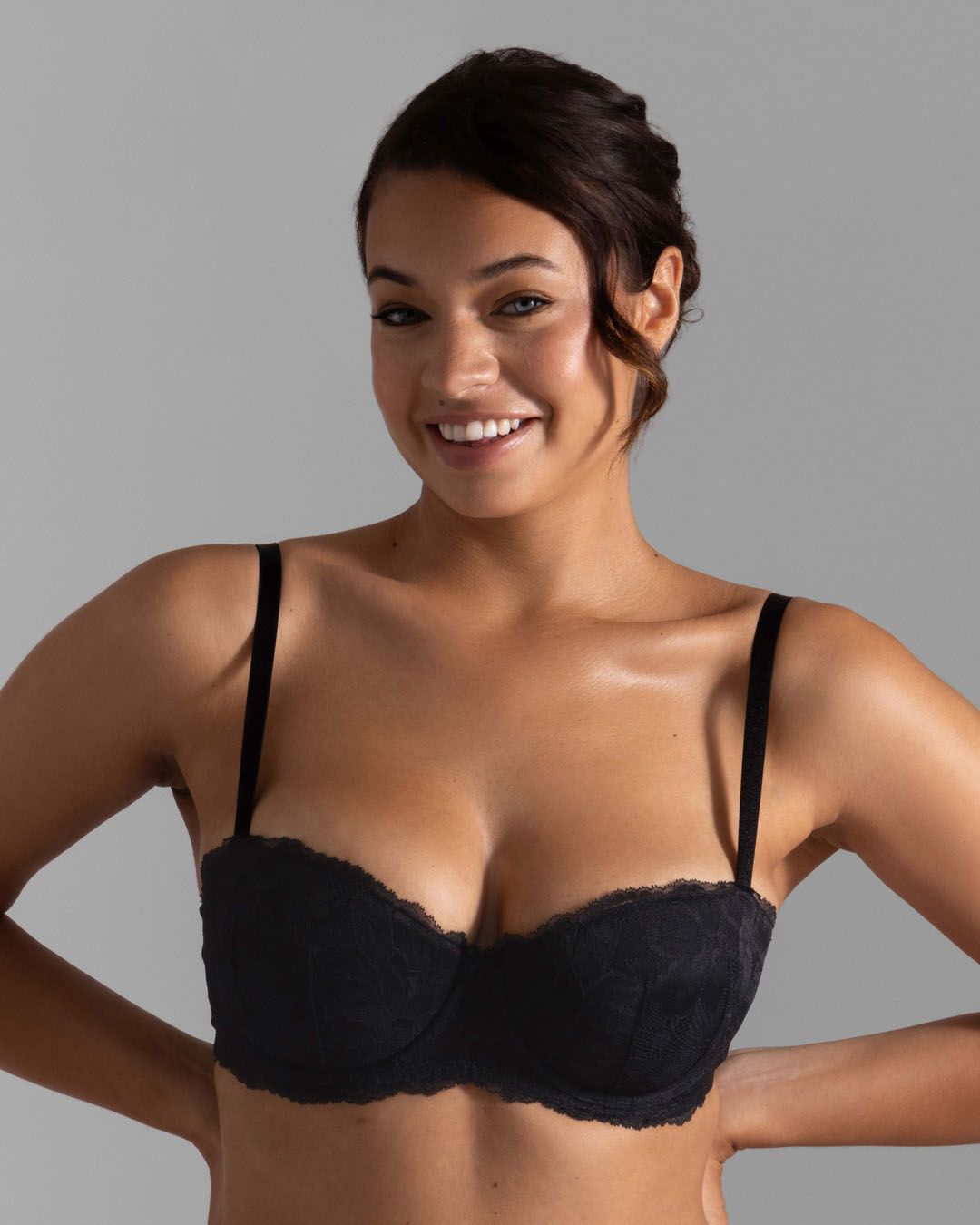 2_Perfect-Lace_DCBC0005LA211-BK0001 (1) DORINA Perfect Lace Padded Balcony Bra - Image 1