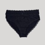 DORINA Essentials Cotton 3 Pack Brazilian, Black