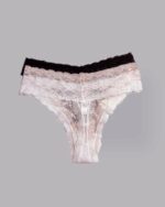 DORINA Essential Lace 3 Pack Thong, BWB - Image 4