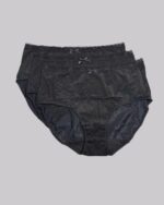 DORINA Essential Microfibre 3 Pack Brief, Black