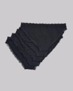 DORINA Essentials Cotton 5 Pack Brazilian, Black - Image 2
