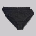 DORINA Essentials Cotton 3 Pack Brief, Black