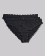 DORINA Essentials Cotton 3 Pack Brief, Black