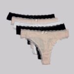 DORINA Essentials Cotton 5 Pack Thong, BWB