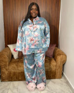 DORINA BELLA SATIN PJ LONG PANTS & SHIRT - Image 2