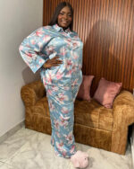 DORINA BELLA SATIN PJ LONG PANTS & SHIRT - Image 13