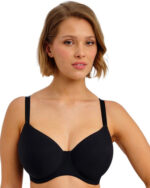 Freya Essentially Smooth Moulded Balcony T-Shirt Bra, Black