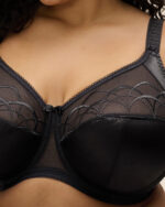 Elomi Cate Allure Full Cup Banded Bra, Black - Image 2