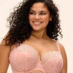 Elomi Lucie Underwire Plunge Bra, Pale Blush