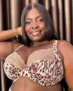 Elomi Lucie Side Support Stretch Plunge Bra, Wildcat - Image 4