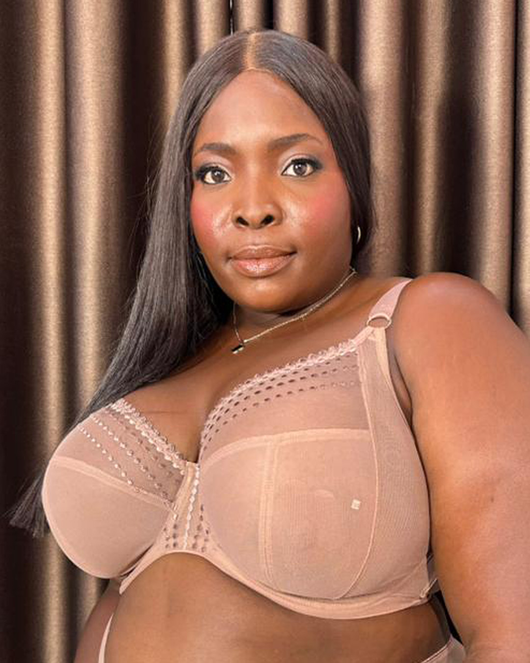 Elomi Matilda Underwire Plunge Bra, Praline EL8900PRN (3) Elomi Matilda Underwire Plunge Bra, Praline - Image 1