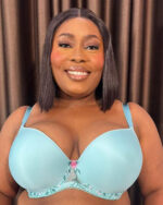 Freya Love Crush Moulded Plunge T-Shirt Bra, Aqua Haze - Image 4