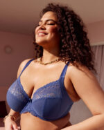 Elomi Ternie Stretch Plunge Bra, Denim - Image 2