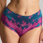 Panache Clara Deep Panties, Teal Magenta
