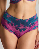 Panache Clara Deep Panties, Teal Magenta
