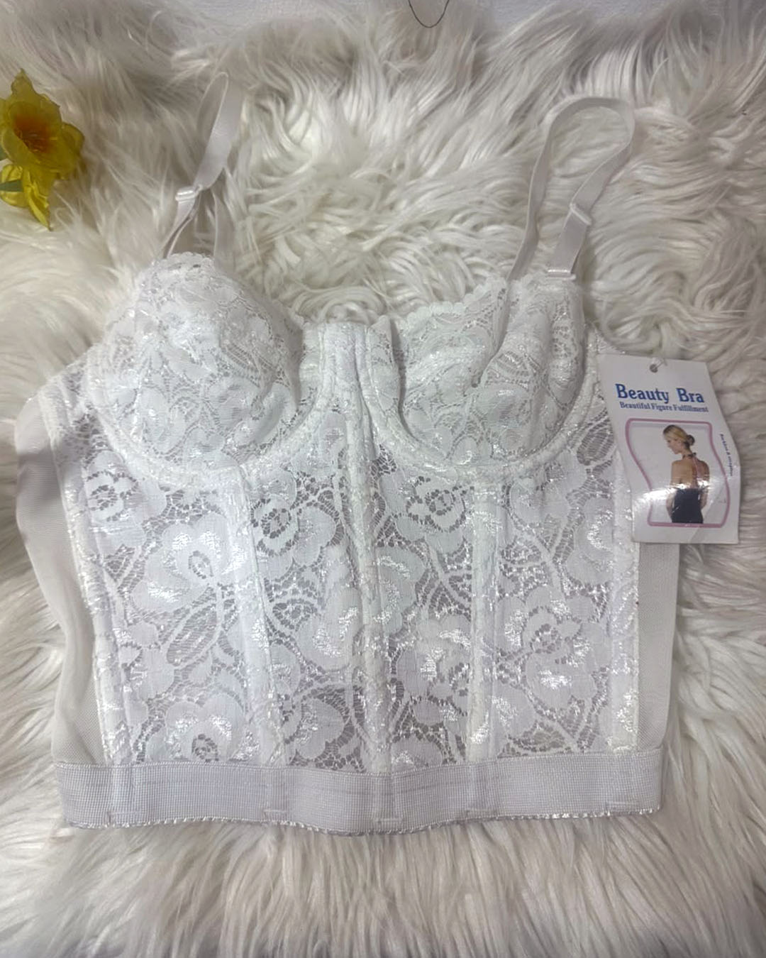Beauty Bra, White Beauty Bra, White - Image 1