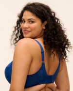 Elomi Nerina Stretch Plunge Bra, French Navy - Image 4