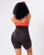 PowerSculpt Slim Abdomen Sculpting Shorts with Butt Lift, Black - Image 3