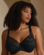 Sculptresse by Panache Dream Comfort Full Cup Bra, Black Floral