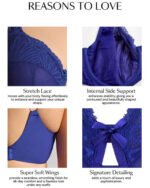 Sculptresse by Panache Entice Full Cup Bra, Indigo - Image 2