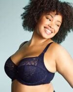 Sculptresse by Panache Estel Full Cup Bra, Navy - Image 4